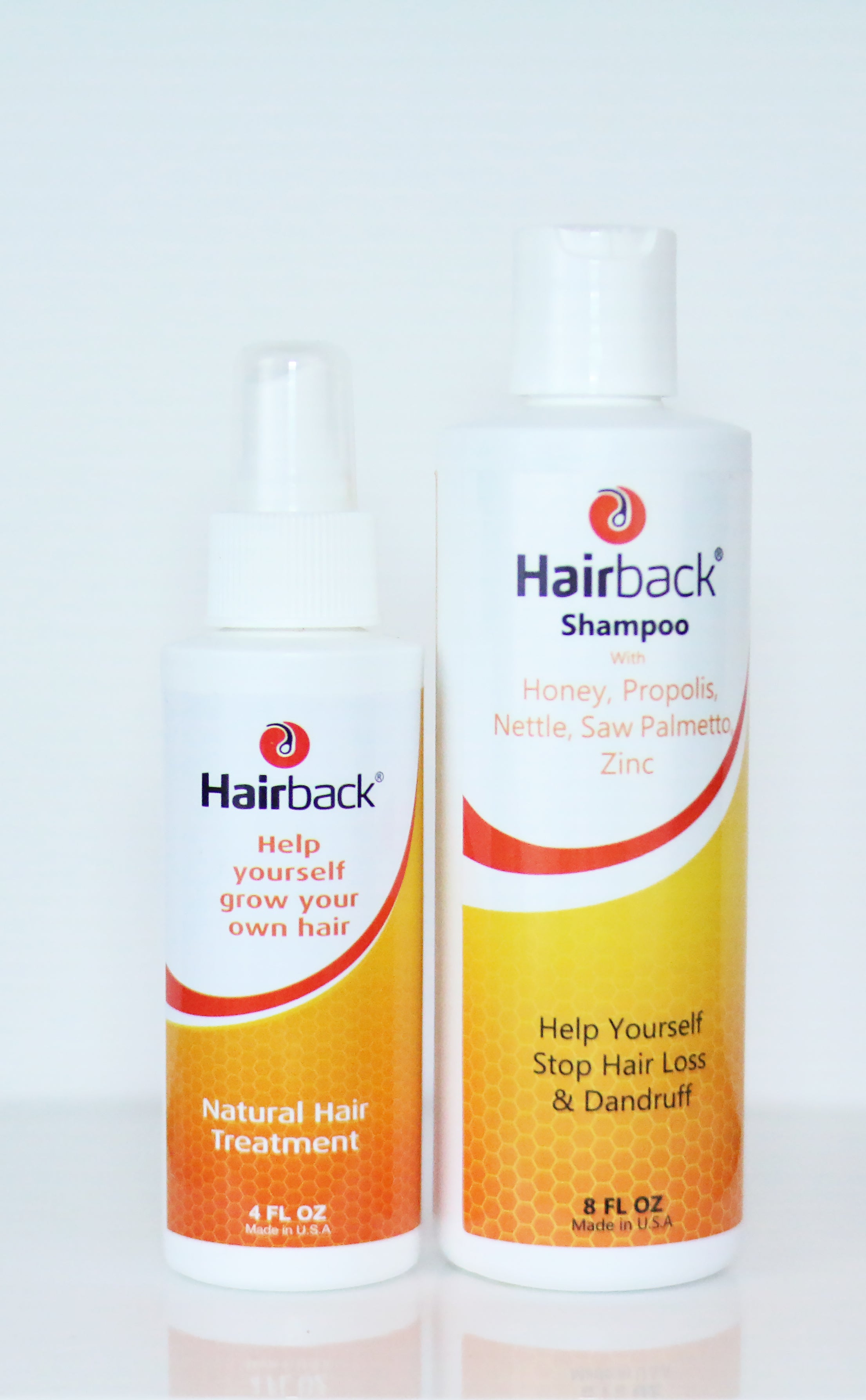 Hair Care Kit (Hairback 4oz & Hairtonix 8oz) | Honeyderm